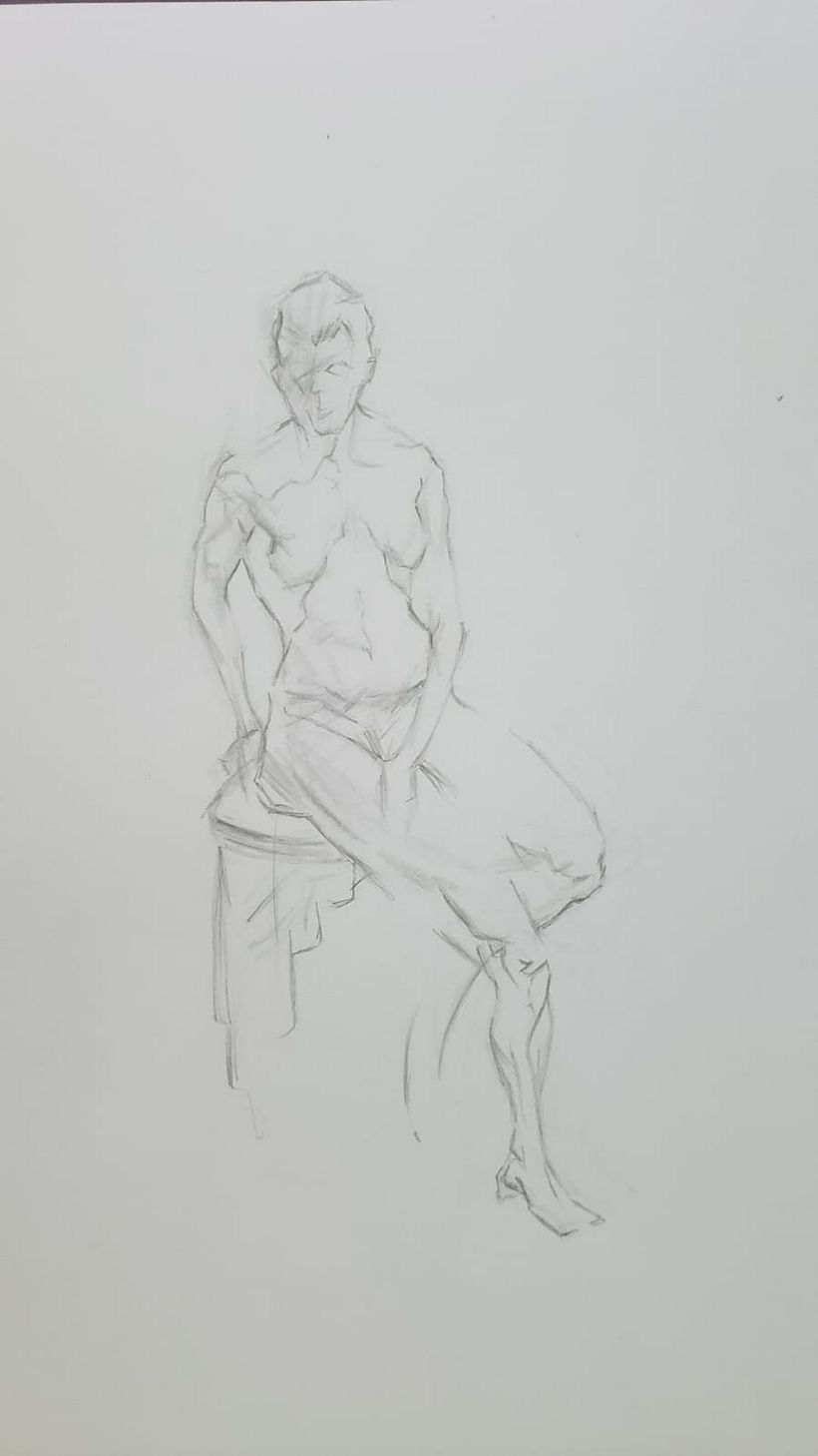 Meu projeto do curso: Introdução ao desenho anatômico com carvão 10