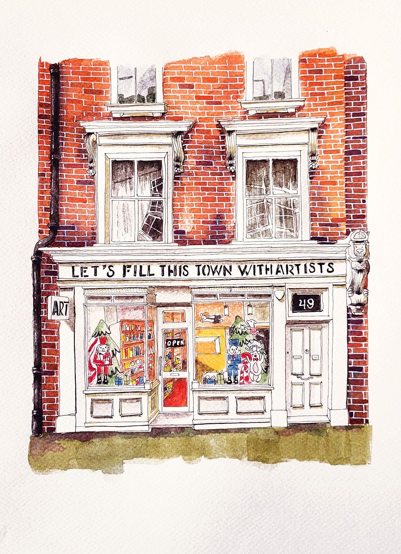 Mi proyecto del curso: Ilustración urbana en acuarela: retrata tu ciudad 3