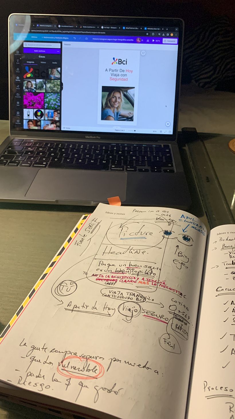 Foto sacada a eso de la una y media de la mañana. Nada de sueño; mucha inspiración.