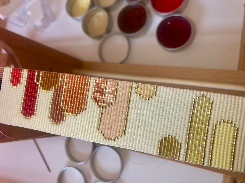 My project for course: Beaded Jewelry Design: Weave Elegant Patterns 4