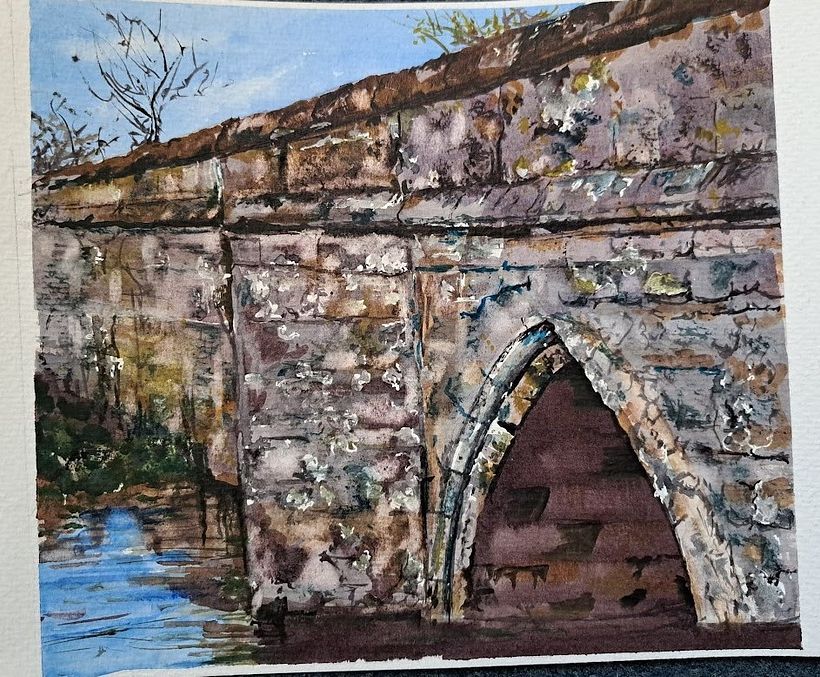 Old bridge near my city once painted by Constable