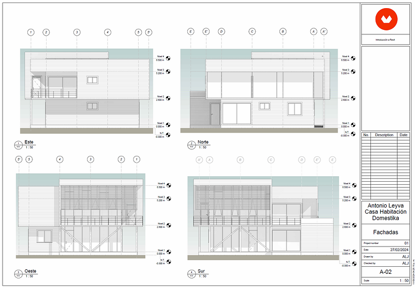 Mi proyecto del curso: Diseño y modelado arquitectónico 3D con Revit 14