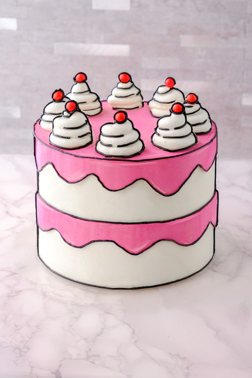 Cartoon 2D cake