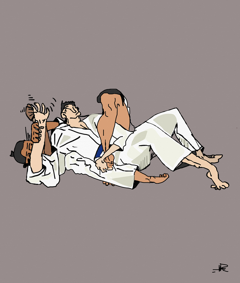 "Americana from  Rear triangle bodylock control with arm lock. "@niklaus_Lat40 150224