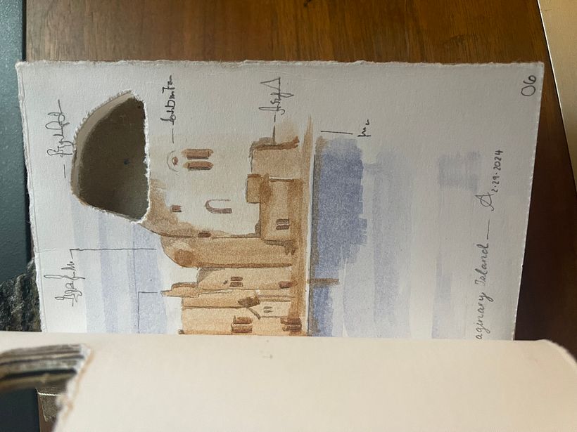My project for course: Mixed-Media Travel Sketchbook 9