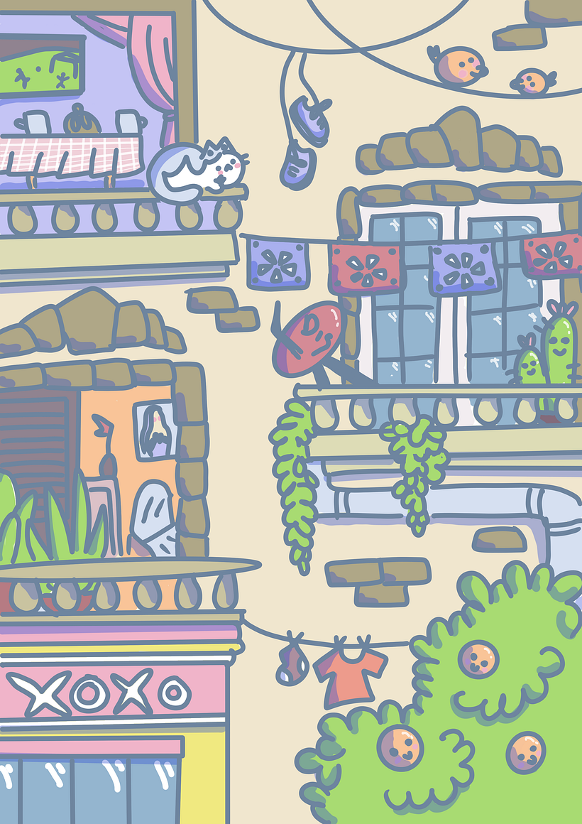 Mi proyecto del curso: Diseño de mundos kawaii: crea ilustraciones alegres 5