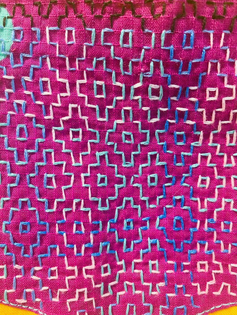 I never get lost due to the natural grid of the cotton cloth