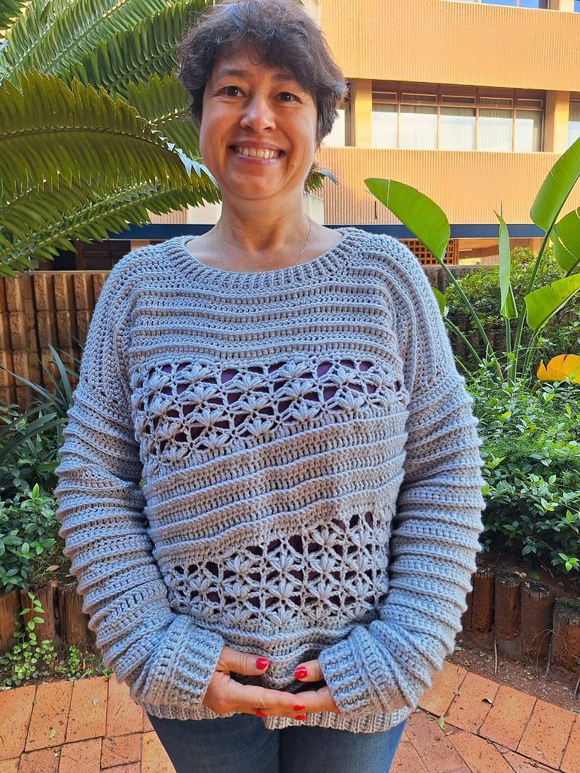 My project for course: Introduction to Crochet Short Rows for Clothing 1