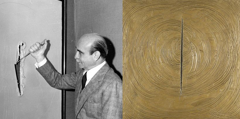 © Miguel Calvo Santos, 15-02-2018 // © Lucio Fontana a través de SIAE, VEGAP, Madrid, 2018