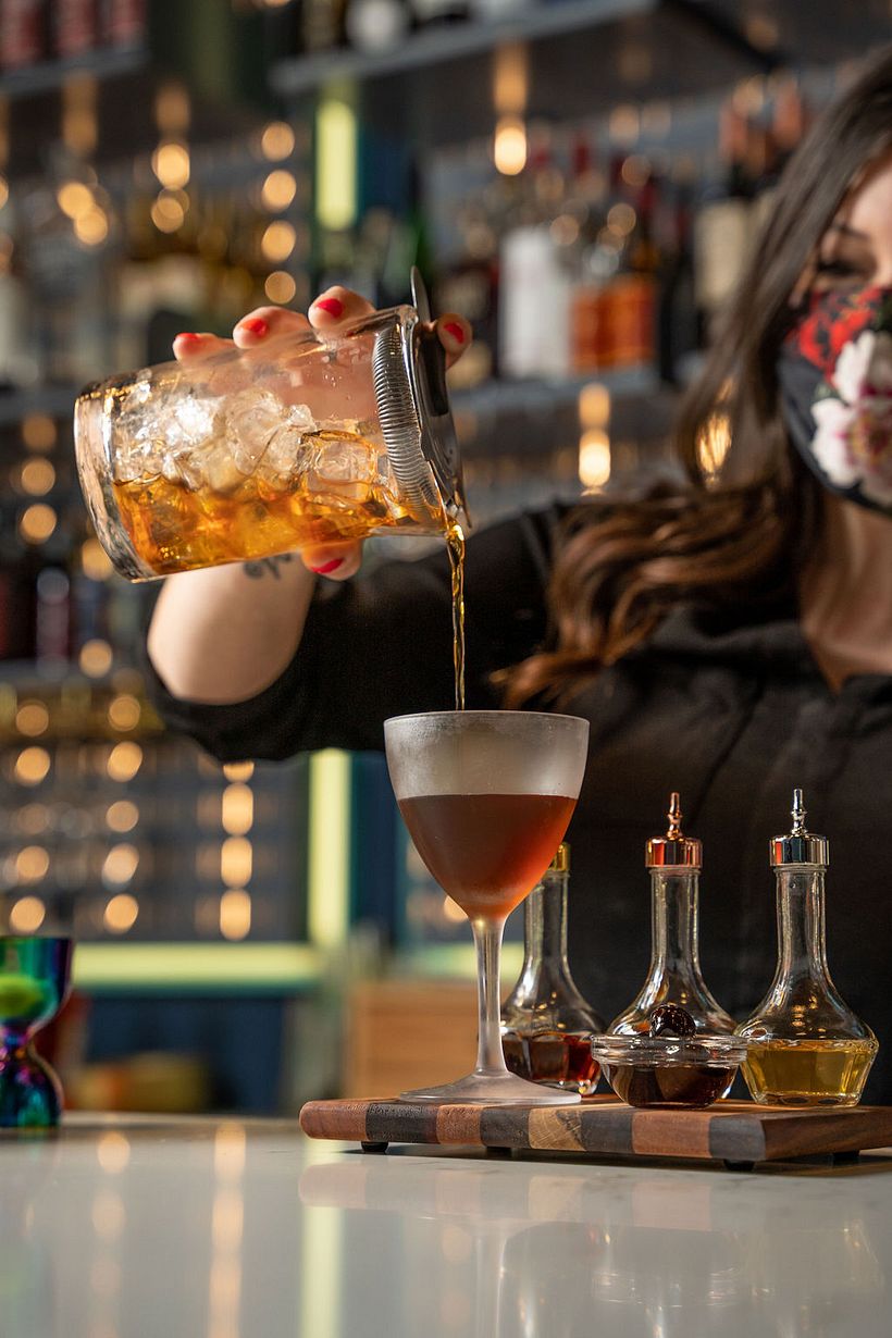 Image shot on-location for a bar and restaurant group in Portland, OR