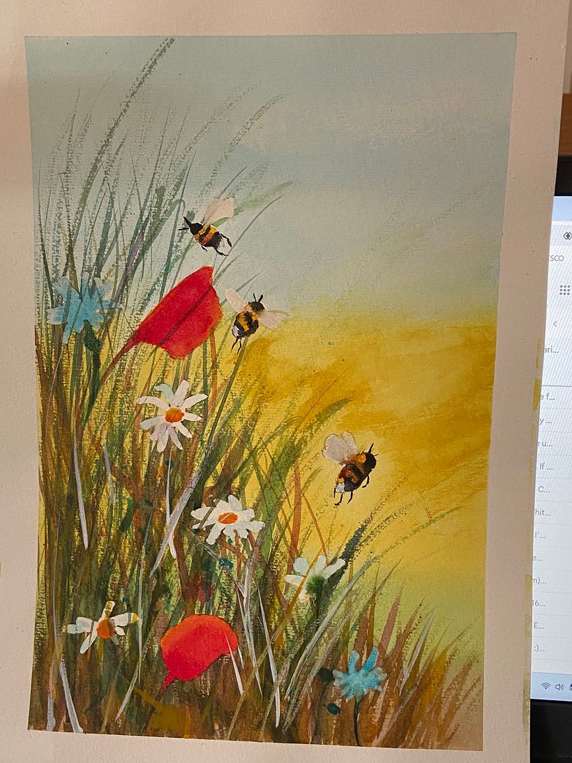 My project for course: Vibrant Floral Patterns with Watercolors 2