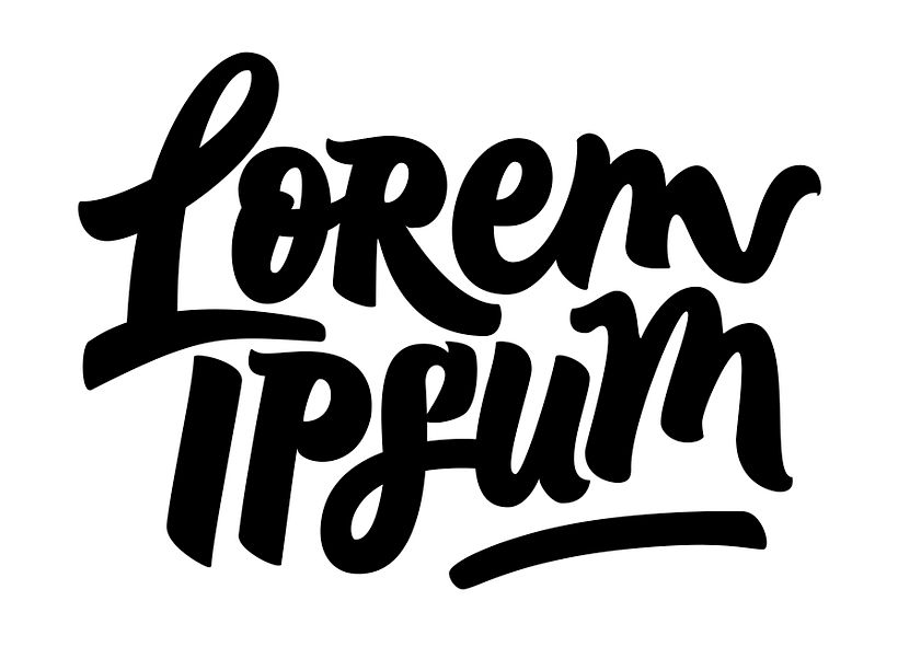 Another version I vectorized based on my brush calligraphy sketches.
