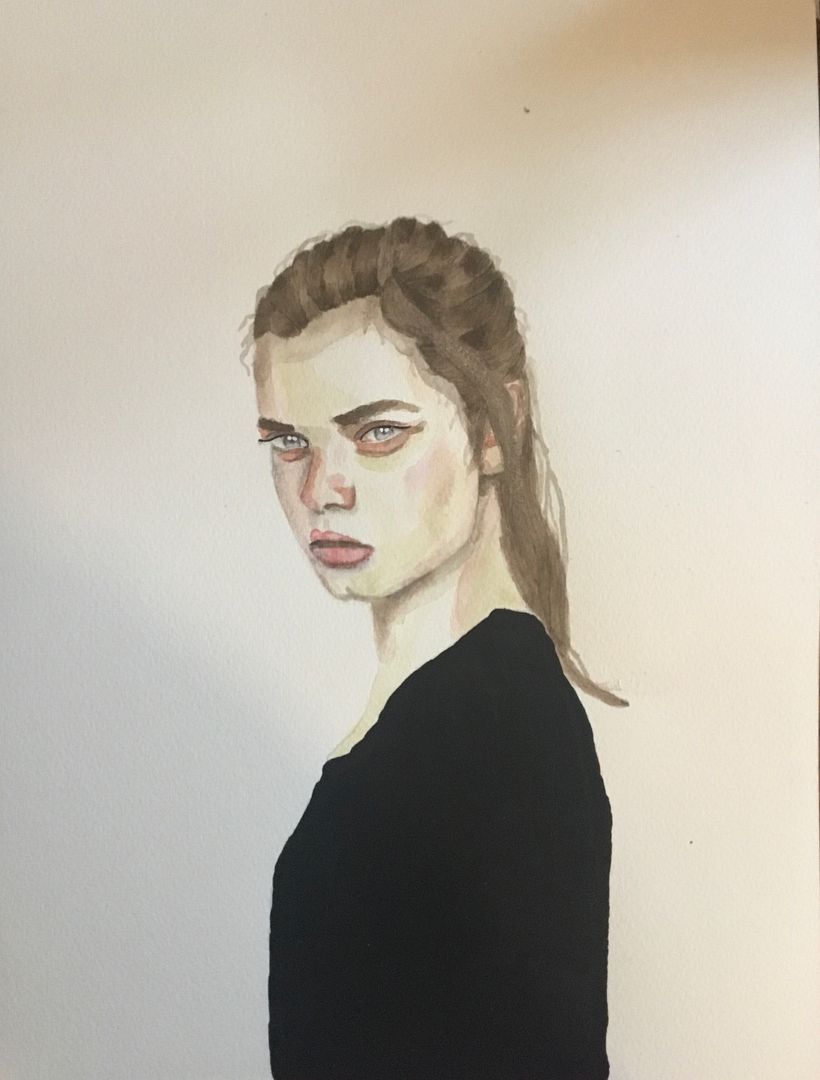 Mon projet du cours : Portrait à l'aquarelle d'après une photo 3