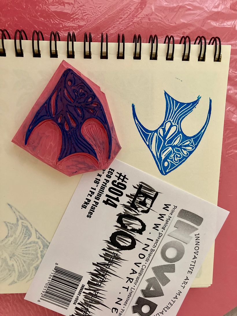carved fish design