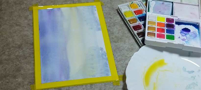 Meu projeto do curso: Paisagens atmosféricas em aquarela 2