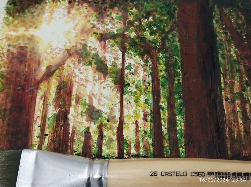 Meu projeto do curso: Paisagens de sonhos com aquarela: pintura com luz 1
