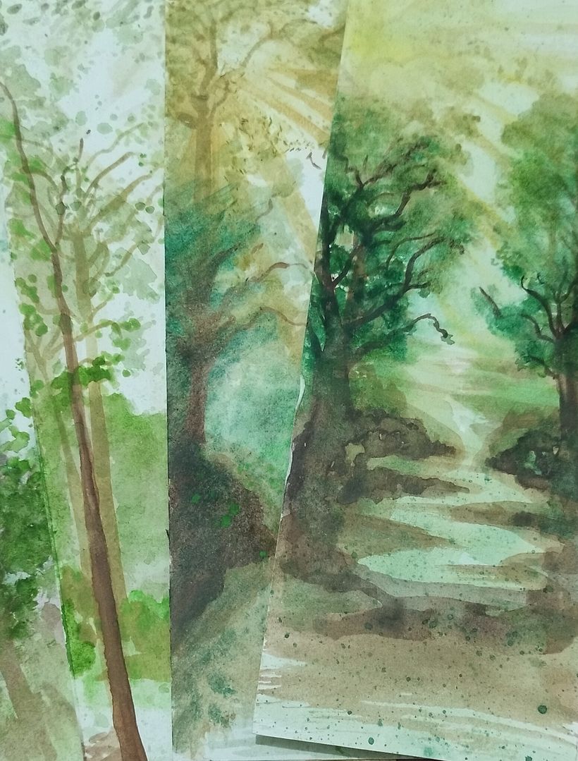 Meu projeto do curso: Paisagens de sonhos com aquarela: pintura com luz 2