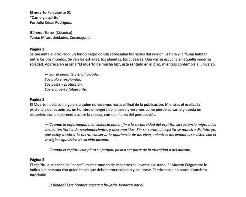 Guion ©Julio César Rodríguez