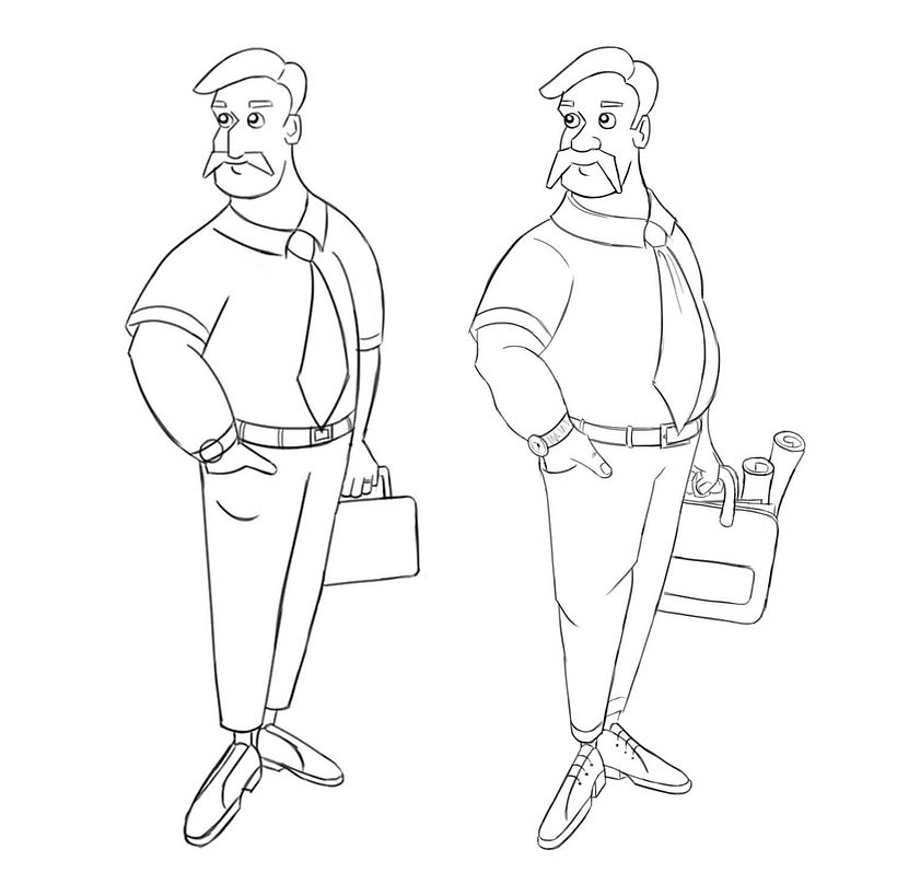 Thumbnail vs. refined sketch