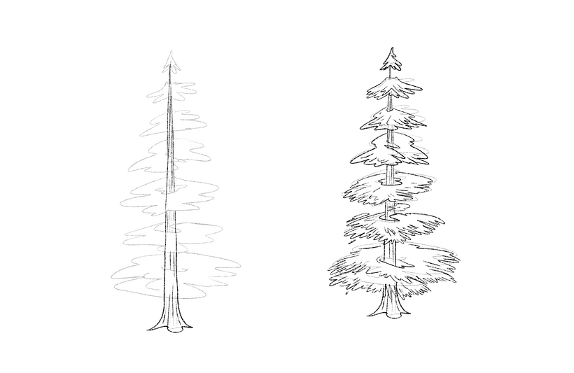 how to draw trees