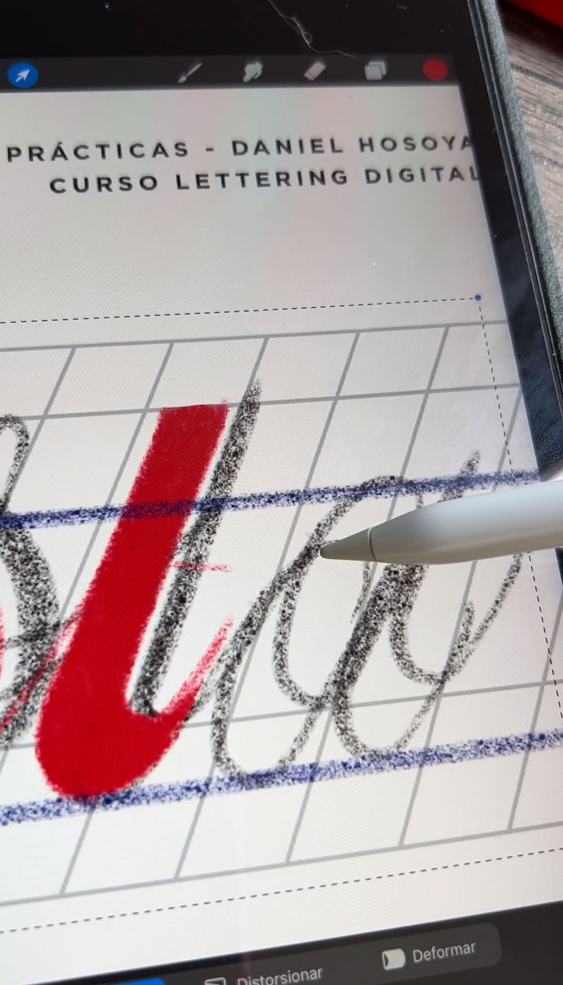 Proceso de creación basado en la tipografía Bold Script alphabet