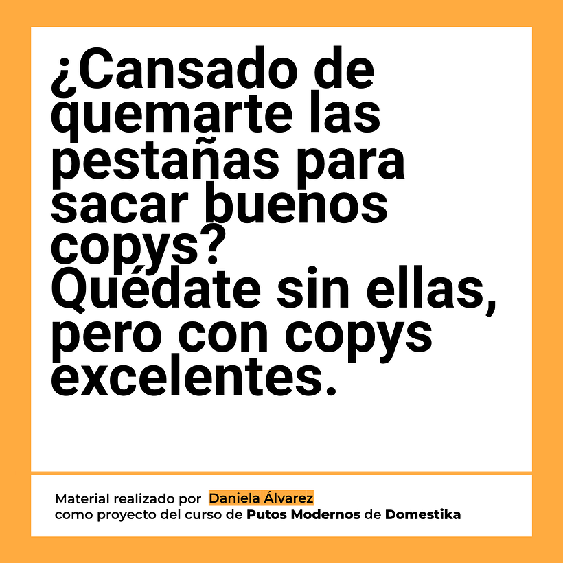 Mi proyecto del curso: Copywriting para copywriters 2