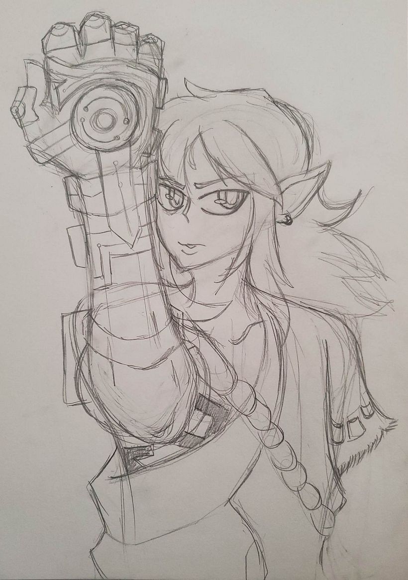 También practicamos con el dibujo tradicional en diferentes ocasiones,