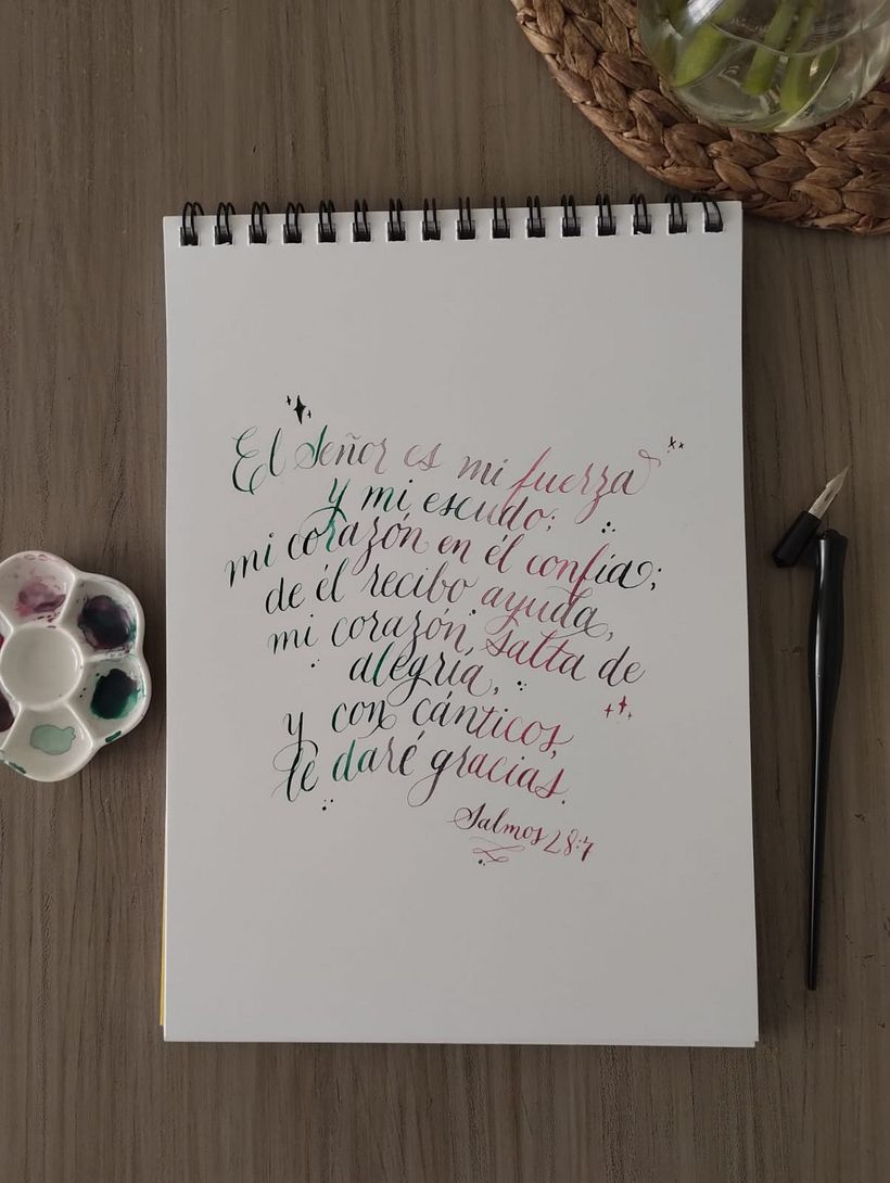 Finalmente lo hice en un papel bristol de Canson y el resultado me encantó!