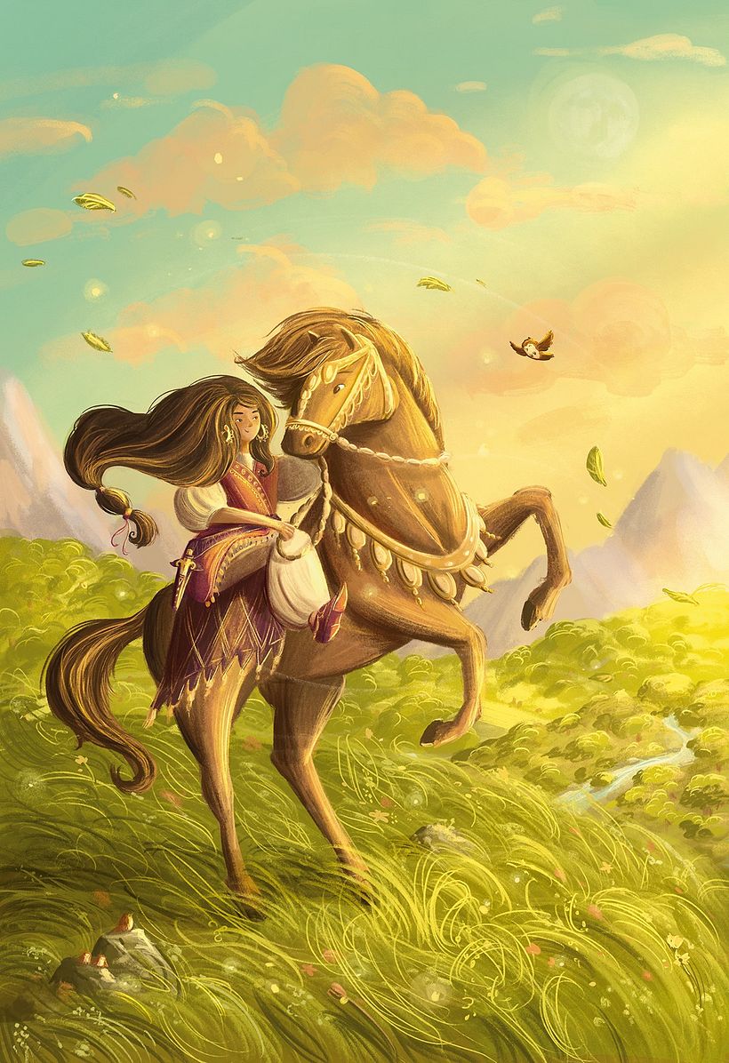 Aravis and Hwin escape her father’s castle