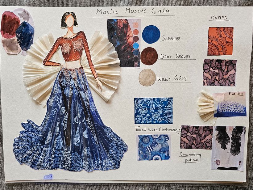 My project for course: Creative Fashion Illustration Techniques 2