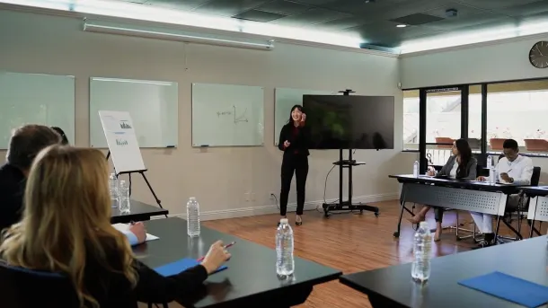 Address your audience and try to connect directly with them.