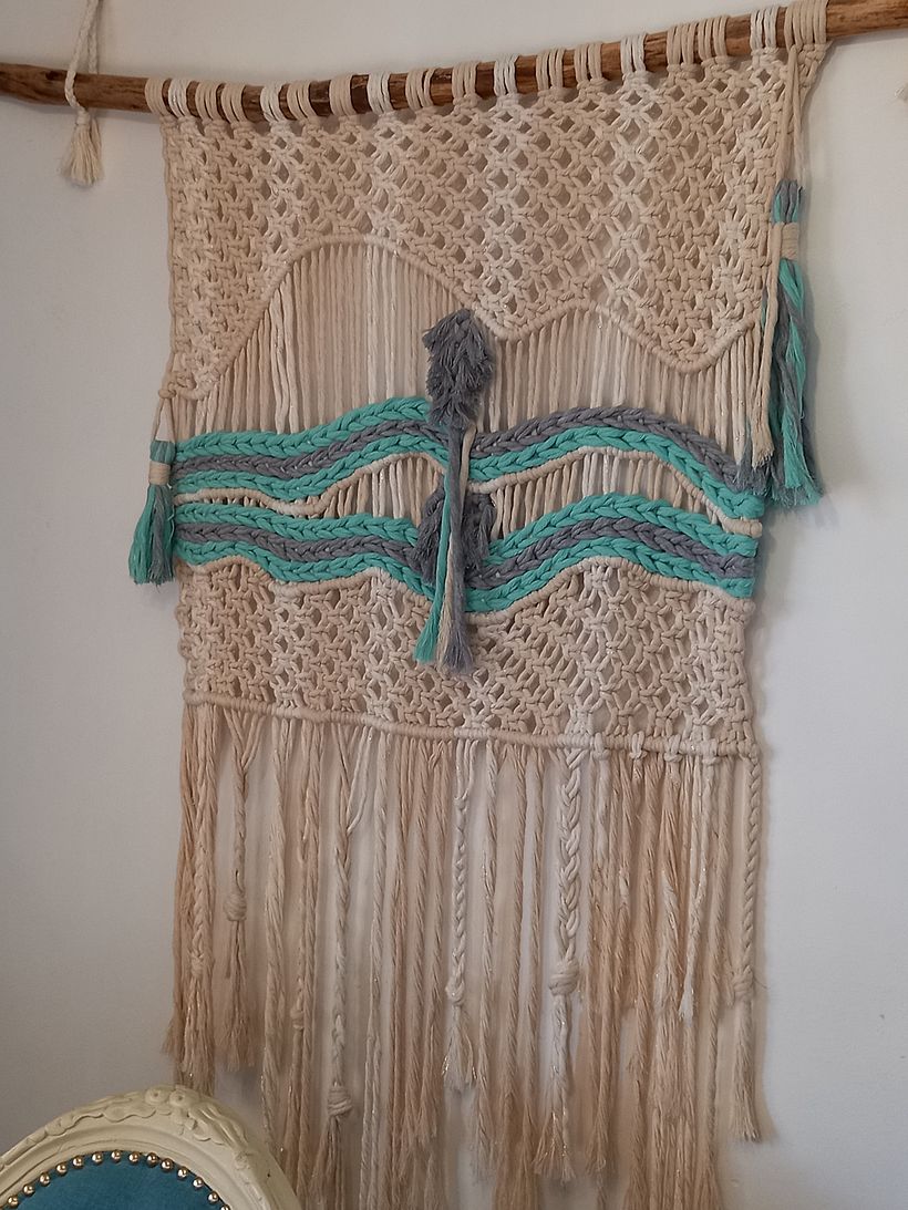 Mi proyecto del curso: Macramé: nudos básicos y complejos 3