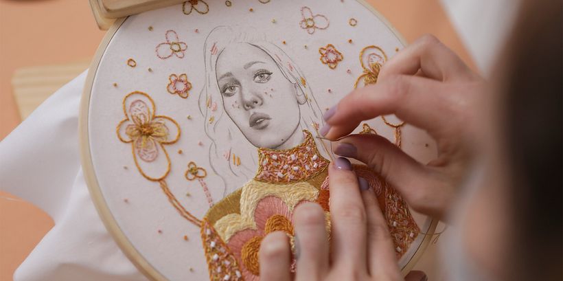 Imagen del curso «Estampación y bordado de retratos realistas»