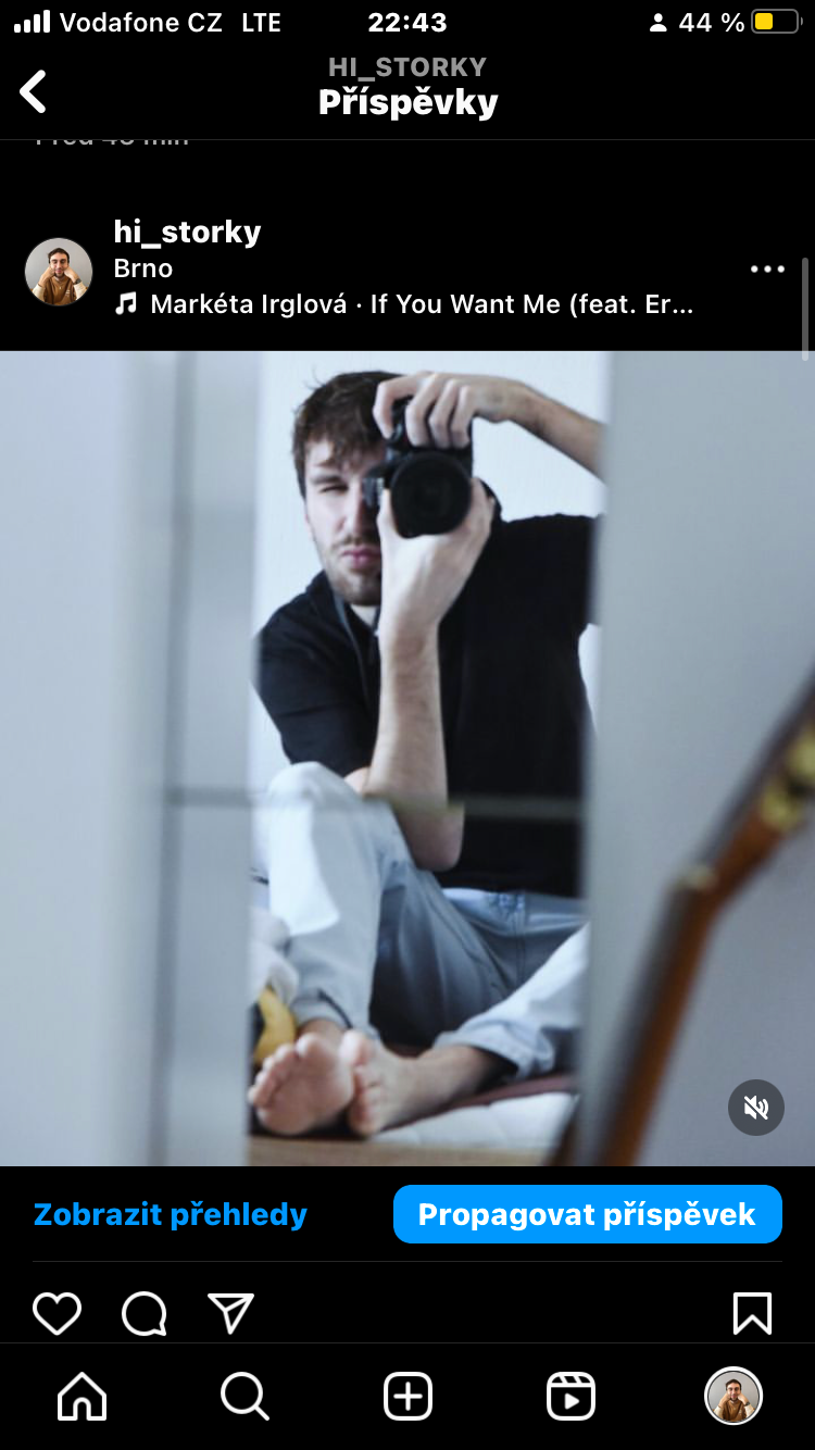 Miluji moje zrcadlo. Je to zrcadlo krásy