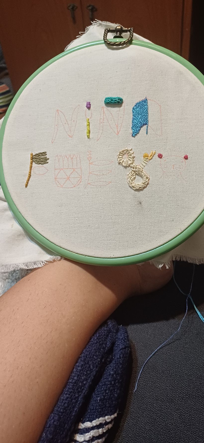 Meu projeto do curso: Introdução ao bordado com relevo 5