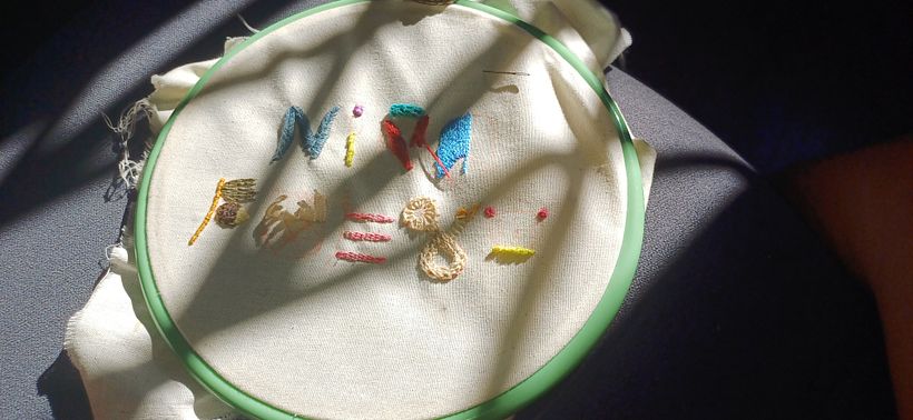 Meu projeto do curso: Introdução ao bordado com relevo 6