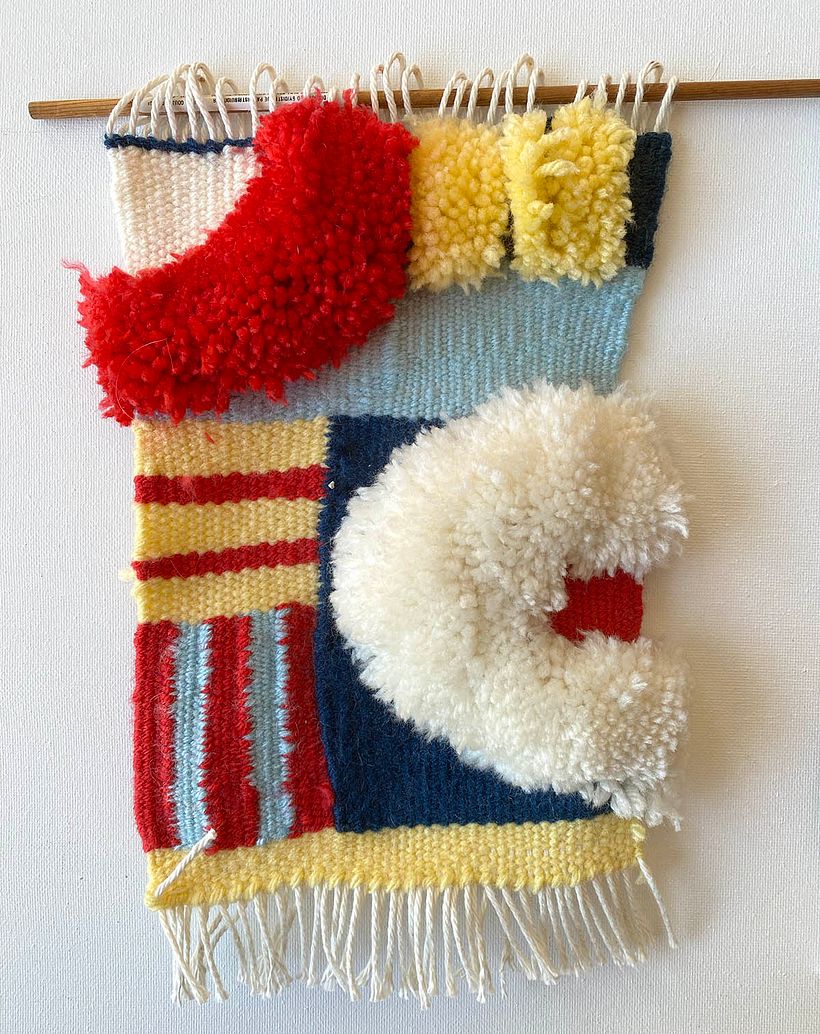 My project for course: 3D Weaving and Yarn Trimming for Wall Hangings 1