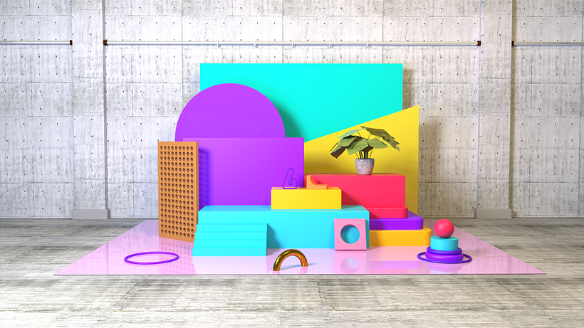 My project for course: Abstract Compositions with Cinema 4D 3