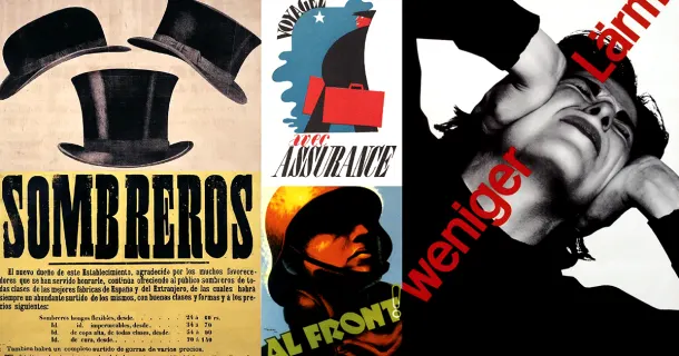 Letras display, in its natural habitat: posters