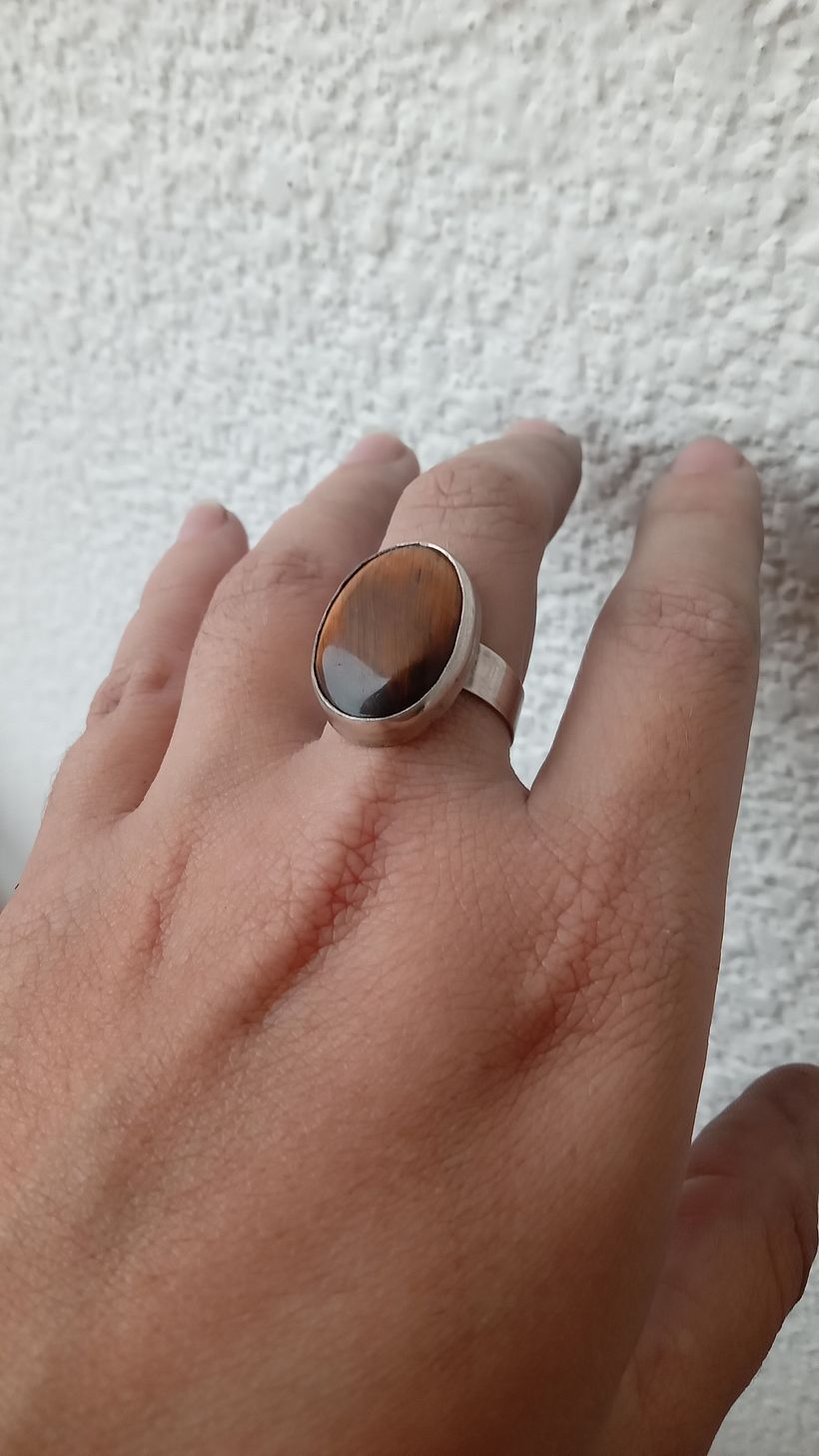 Anillo ojo de tigre  2