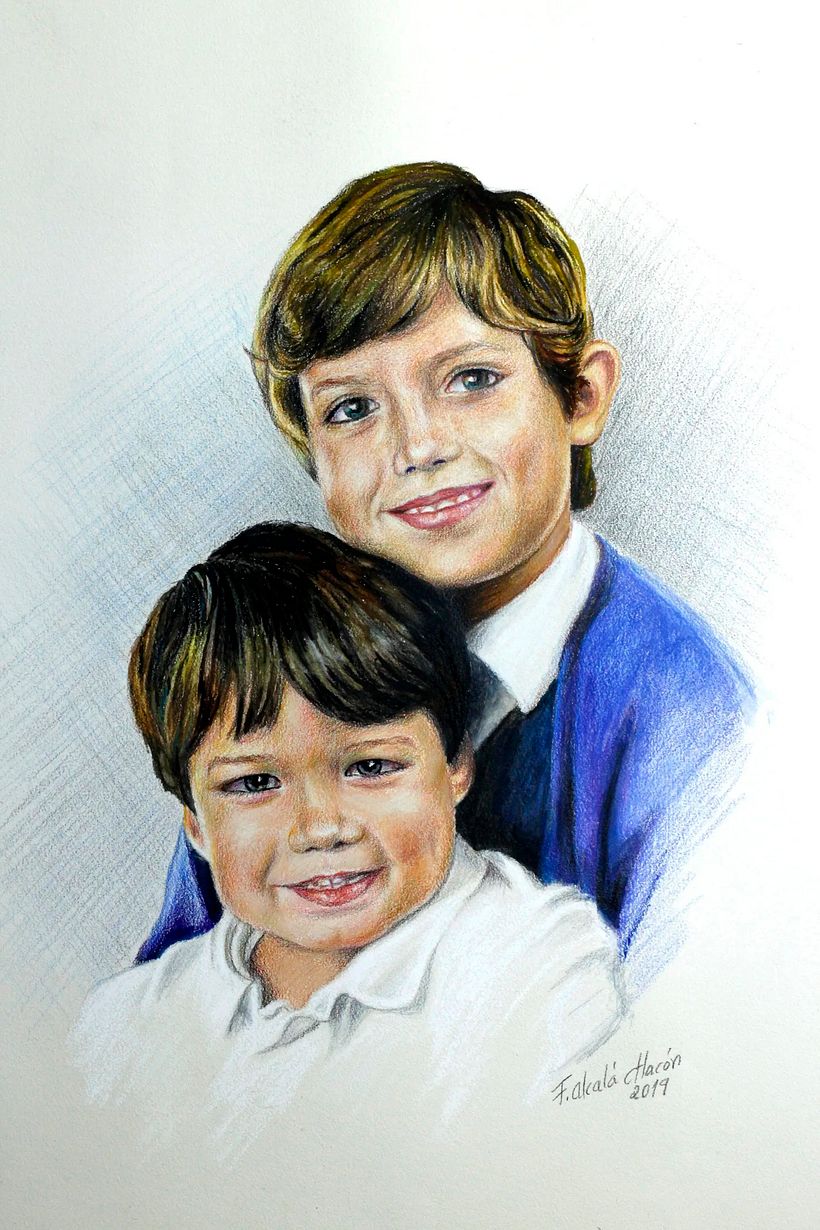 Mi proyecto del curso: Retrato realista con lápices de colores 1