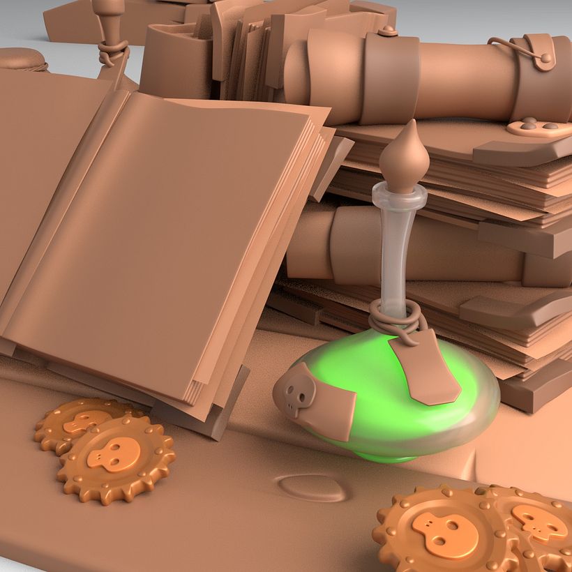 Close up render