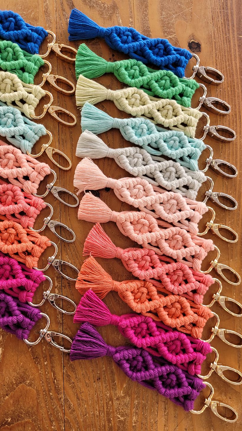 Techniques de bandes pour réaliser un porte-clef - Erweiterungsentwicklung