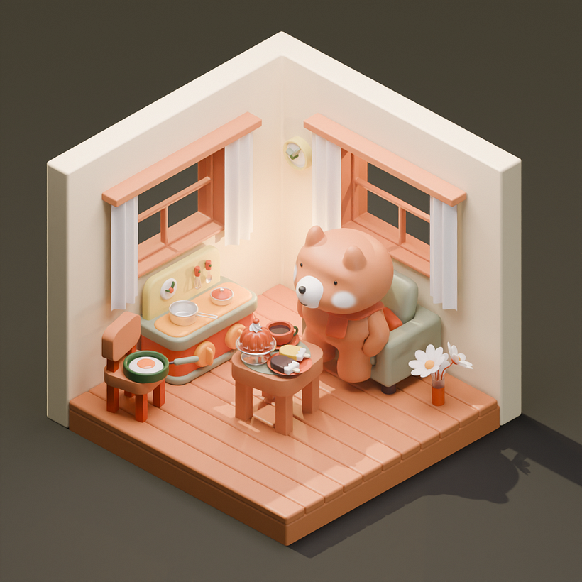 Bear, miniature style 🐻 1