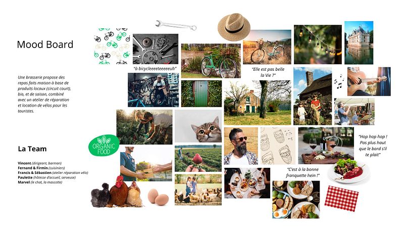 moodboard de mon "projet passion" (PROJET FICTIF)