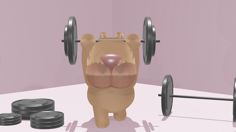 Capybara: Whole Body With Hair. Front