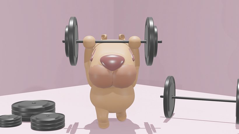 Capybara: Whole Body Without Hair. Front