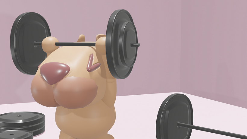 Capybara: Whole Body Without Hair. Angle