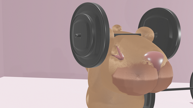 Capybara: Whole Body With Hair. Angle