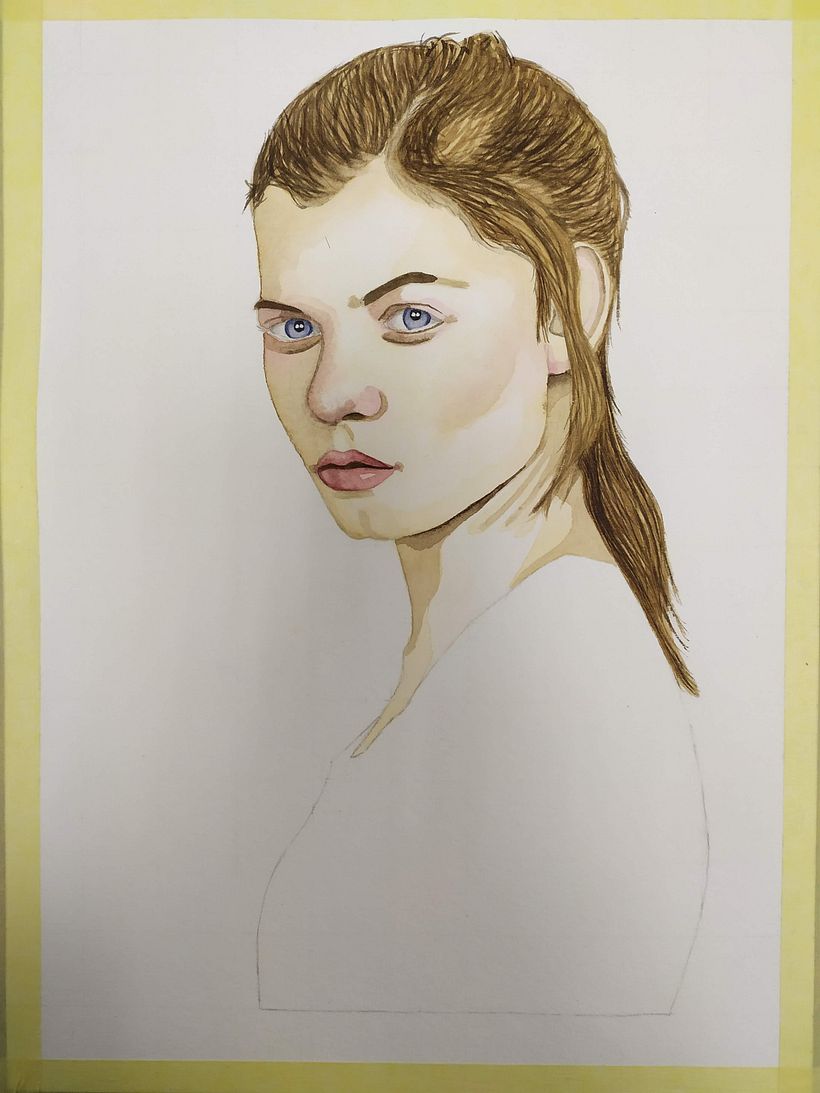 Mi proyecto del curso: Retrato en acuarela a partir de una fotografía 2
